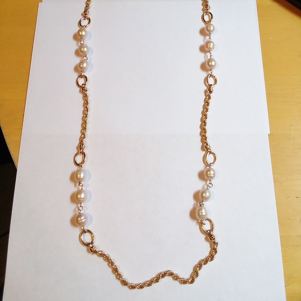 Vintage Bronze Italy Pink Fresh Water Pe